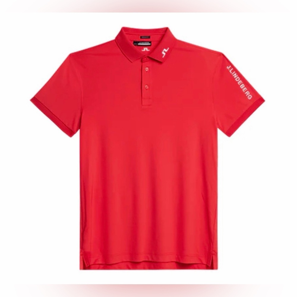 Nwt Men’s Plus Size J.Lindberg Tour Tech Slim Fit Golf Polo Red Xl